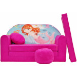 Detská rozkladacia pohovka Welox Maxx - ružový poťah morská panna